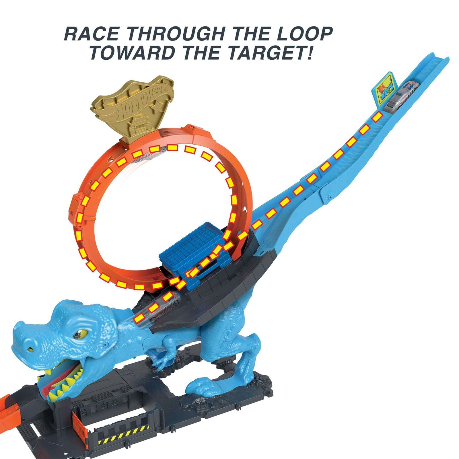 Hot Wheels City T-Rex Chomp Down Playset by Mattel