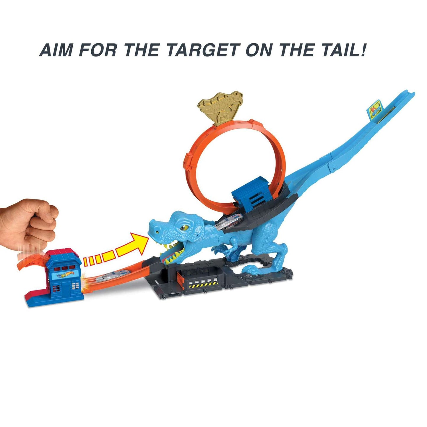 Hot Wheels City T-Rex Chomp Down Playset by Mattel