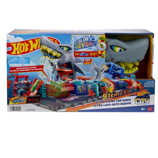 Hot Wheels City Ultra Shark Car Wash by Mattel