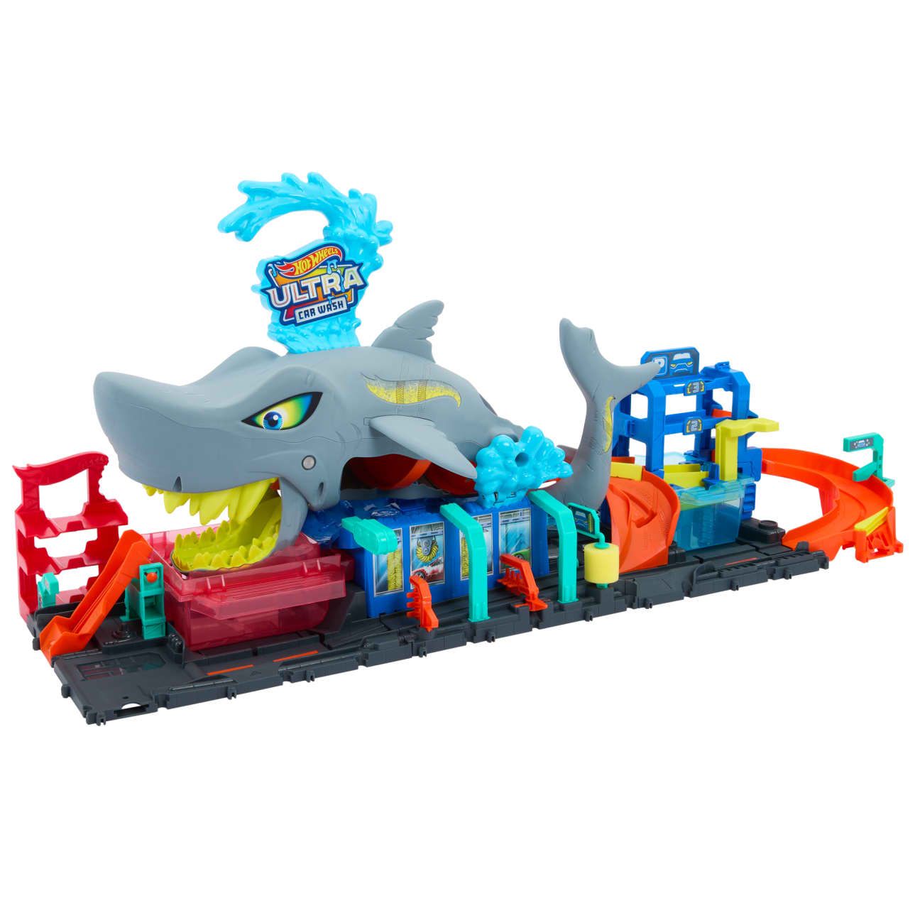 Hot Wheels City Ultra Shark Car Wash by Mattel