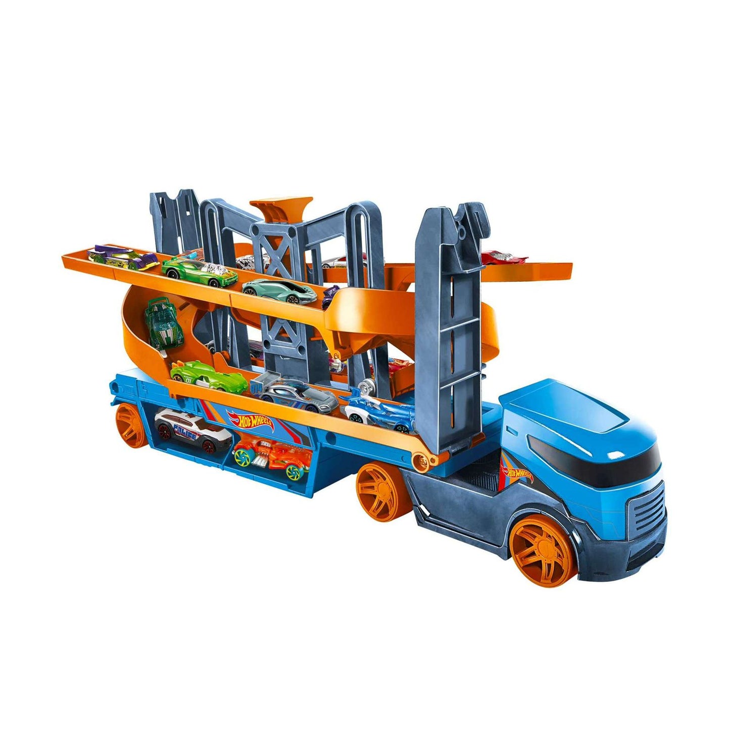 Hot Wheels Lift &amp; Launch Hauler by Mattel