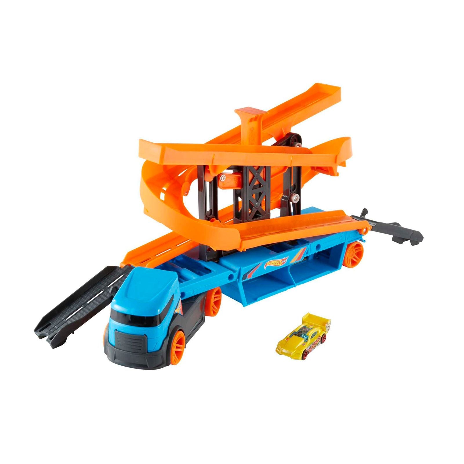 Hot Wheels Lift &amp; Launch Hauler by Mattel