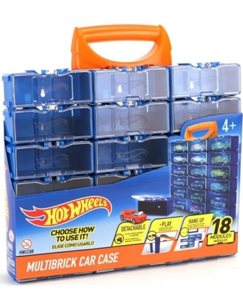 Hot Wheels Multibrick car case with cars