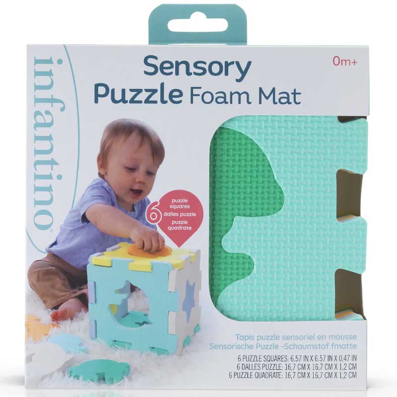 Infantino Sensory Puzzle Foam Mat by Blue Box Kids