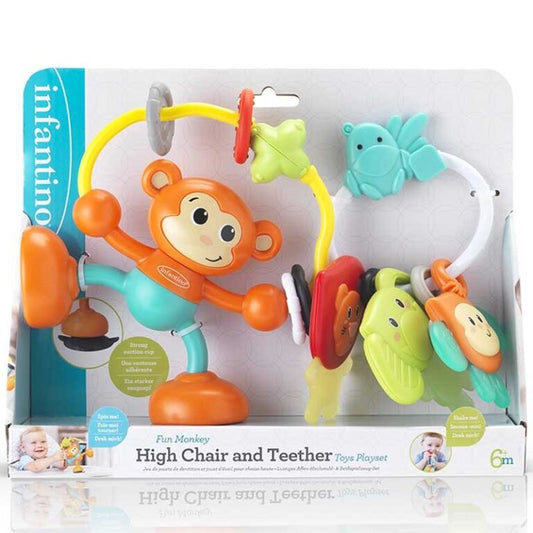 Infantino Monkey Stick & Spin High Chair Pal by Blue Box Kids