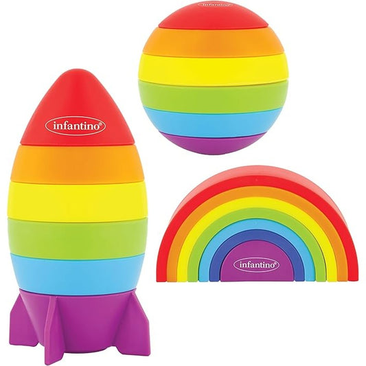 INFANTINO IMAGINATION STACKERS PLAYSET by Blue Box Kids