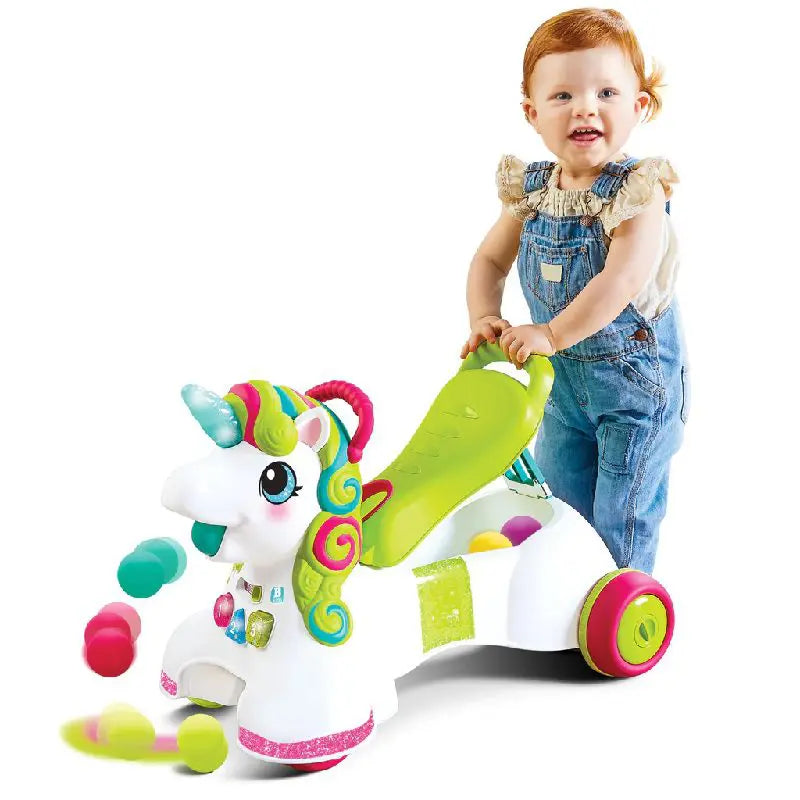Infantino – 3 In 1 Sit, Walk & Ride Unicorn by Blue Box Kids