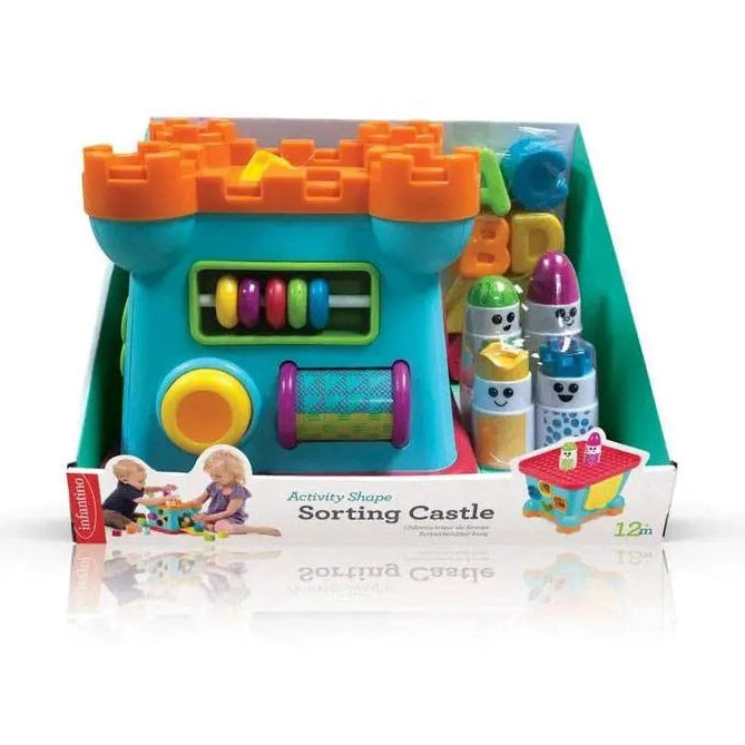 Infantino – Activity Shape Sorting Castle by Blue Box Kids