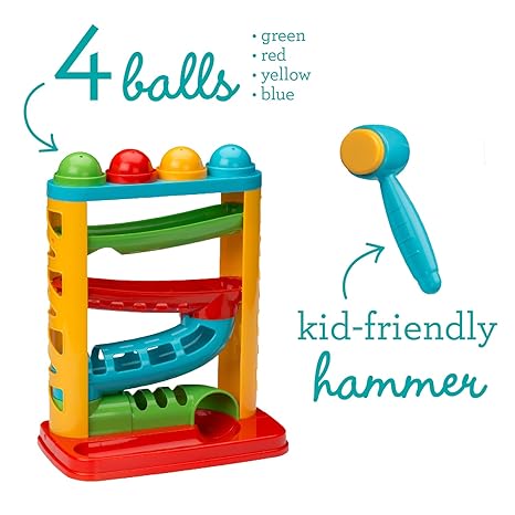 Infantino Bop & Drop Ball Tower by Blue Box Kids