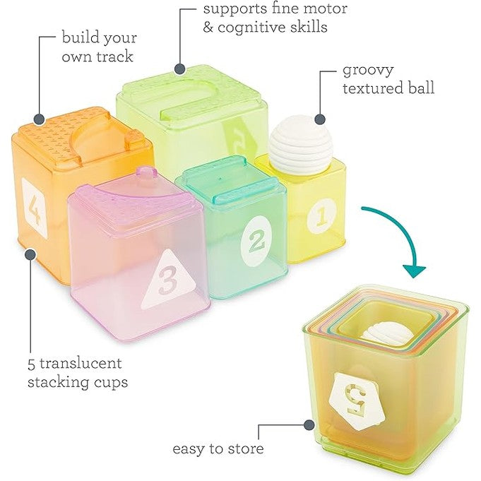 Infantino Cups & Ball Learning Set by Blue Box Kids