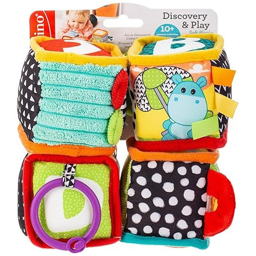 Infantino Discover and Play Soft Blocks by Blue Box Kids