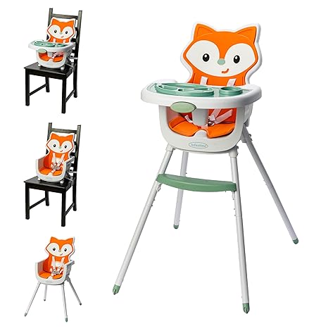 Infantino Grow-with-Me 4-in-1 Convertible High Chair, Fox-Theme by Blue Box Kids