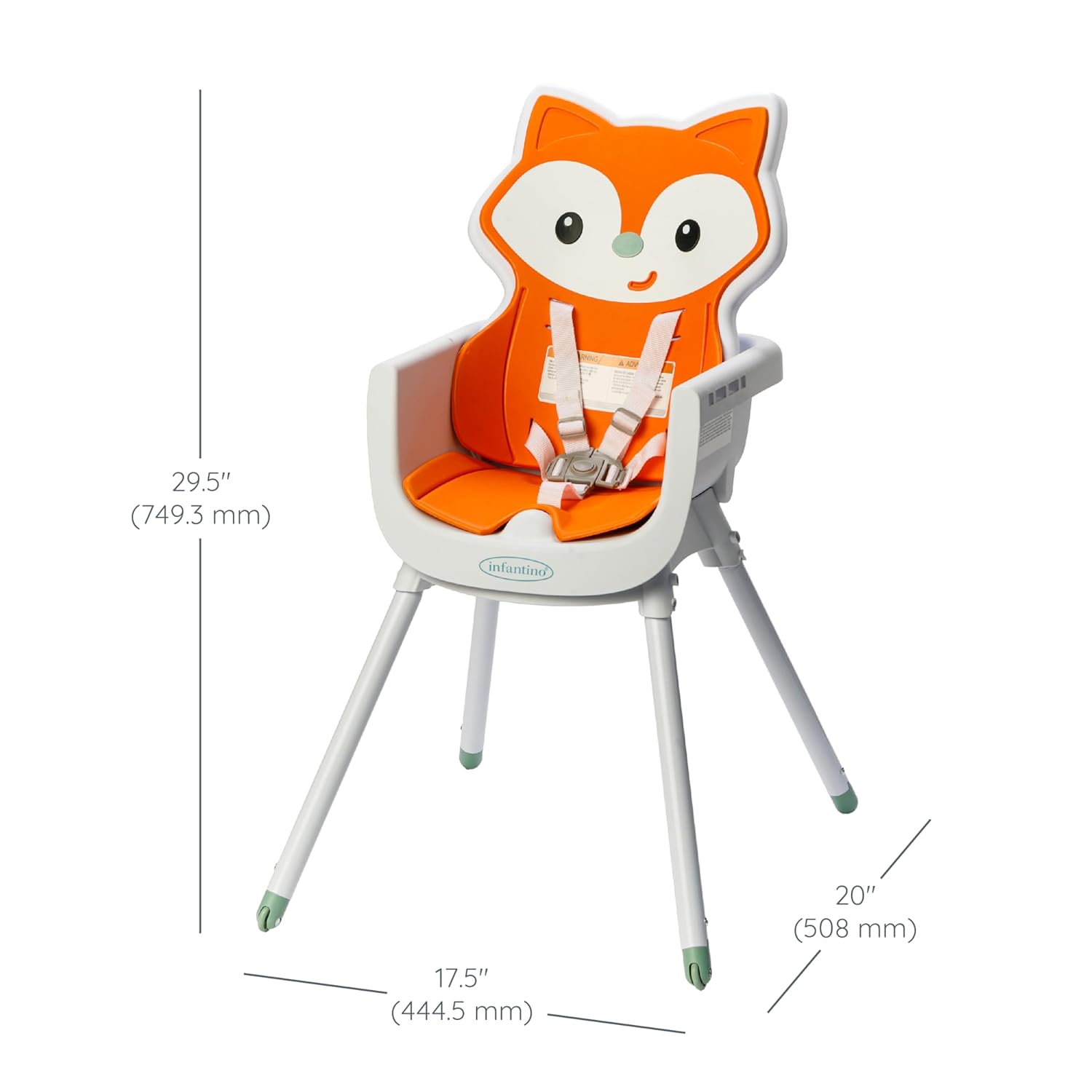 Infantino Grow-with-Me 4-in-1 Convertible High Chair, Fox-Theme by Blue Box Kids
