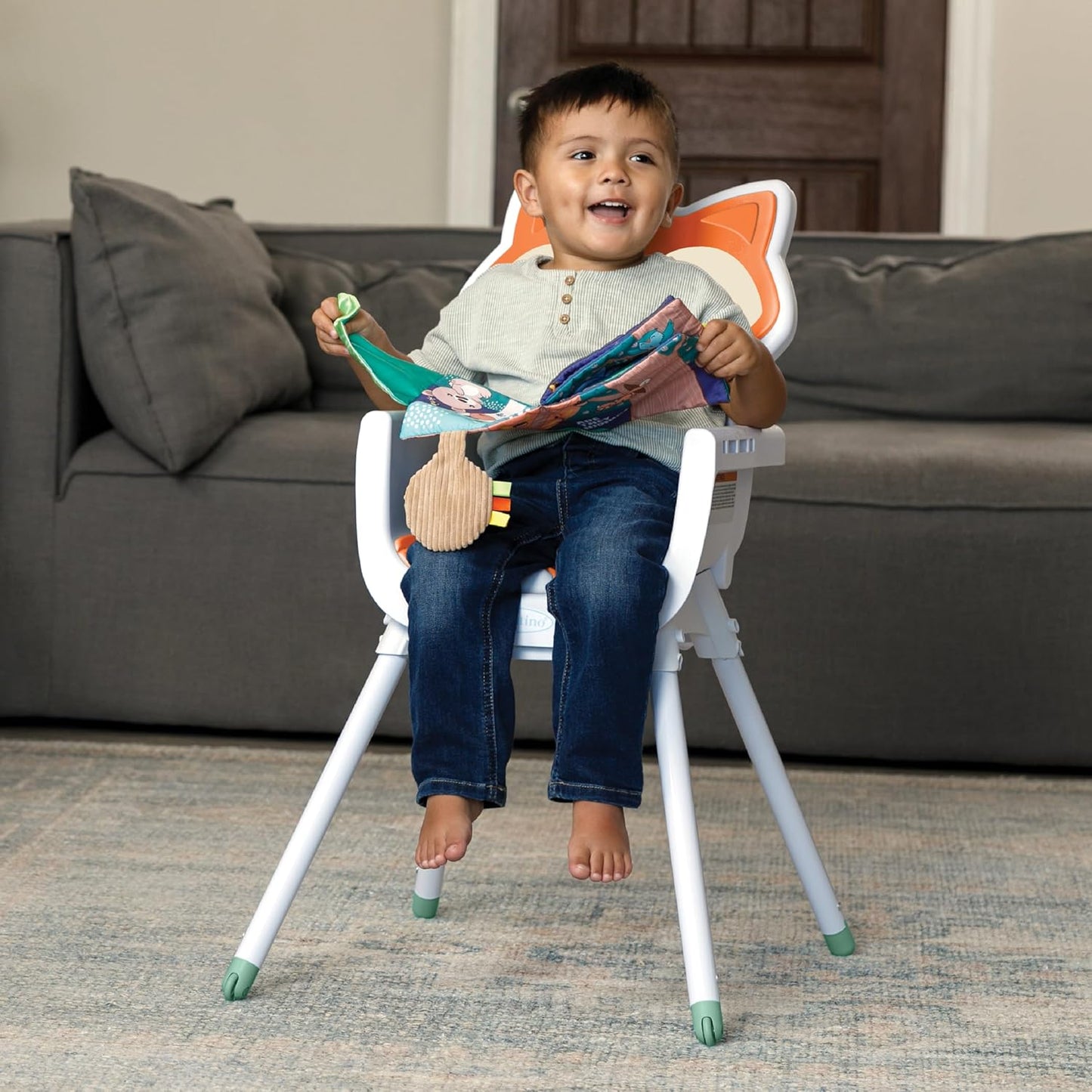 Infantino Grow-with-Me 4-in-1 Convertible High Chair, Fox-Theme by Blue Box Kids