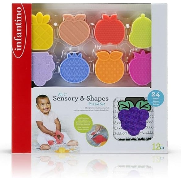 Infantino My 1st Sensory and Shapes Puzzle Set by Blue Box Kids