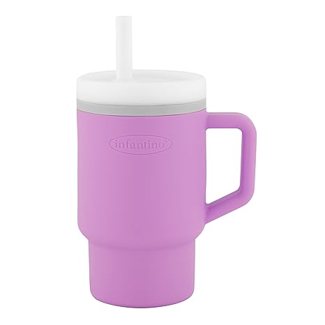 Infantino - My 1st Tumbler Silicone Cup with Straw and Handle by Blue Box Kids