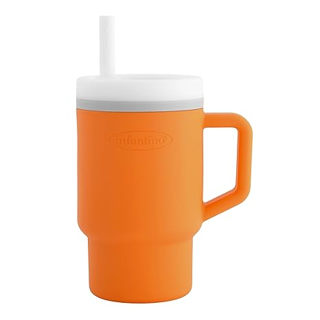 Infantino - My 1st Tumbler Silicone Cup with Straw and Handle by Blue Box Kids