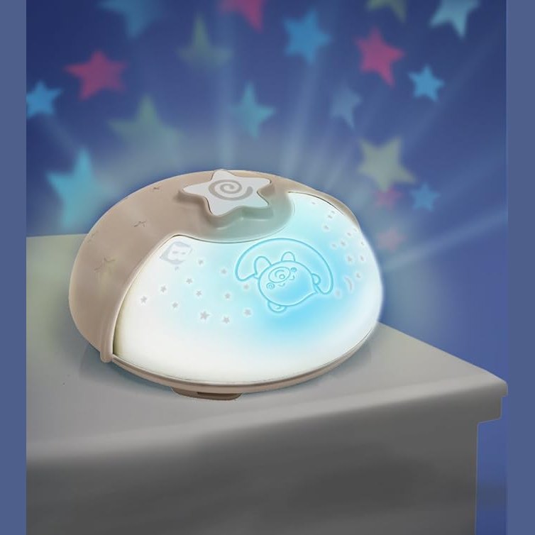 Infantino Projector Lamp, Plastic, (White/Grey) by Blue Box Kids
