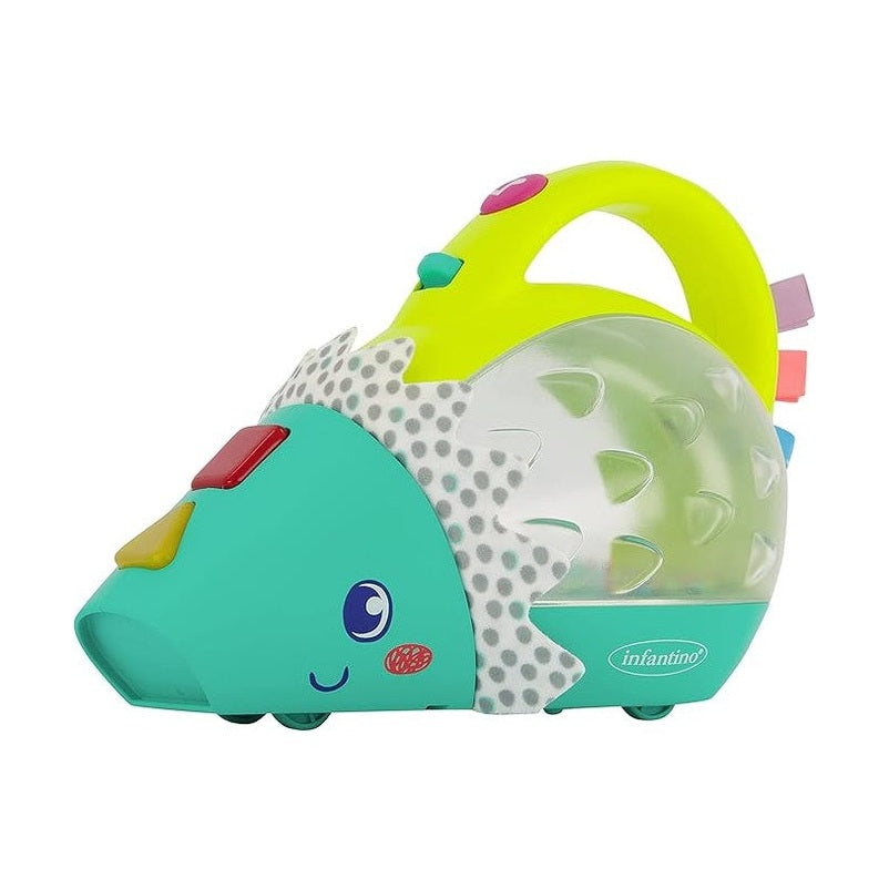 Infantino Push & Pop Musical Light-Up Mini-Vac Hedgehog by Blue Box Kids