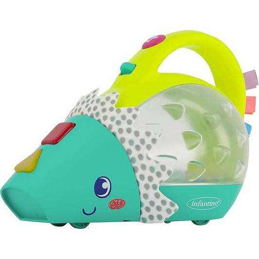 Infantino Push & Pop Musical Light-Up Mini-Vac Hedgehog by Blue Box Kids