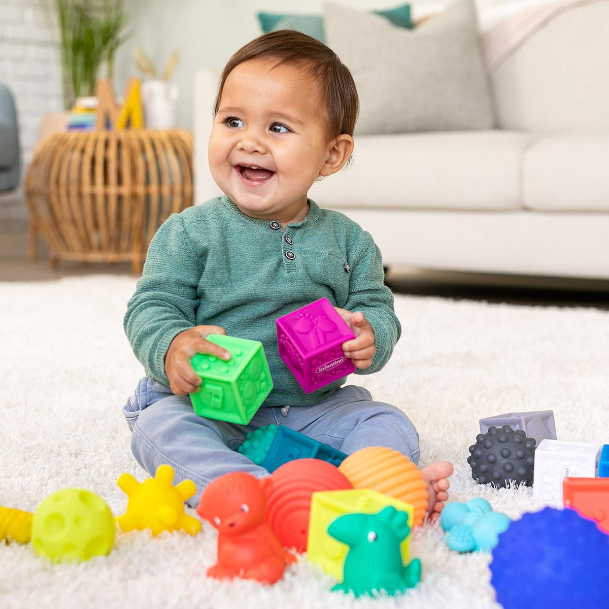 Infantino Sensory Balls, Blocks & Buddies by Blue Box Kids
