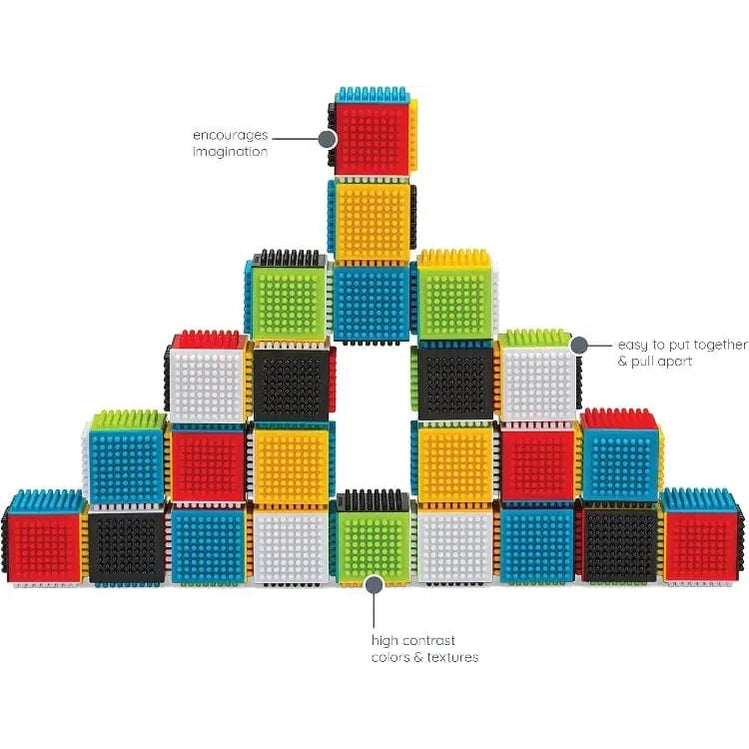 Infantino – Sensory Blocks Press & Stay by Blue Box Kids