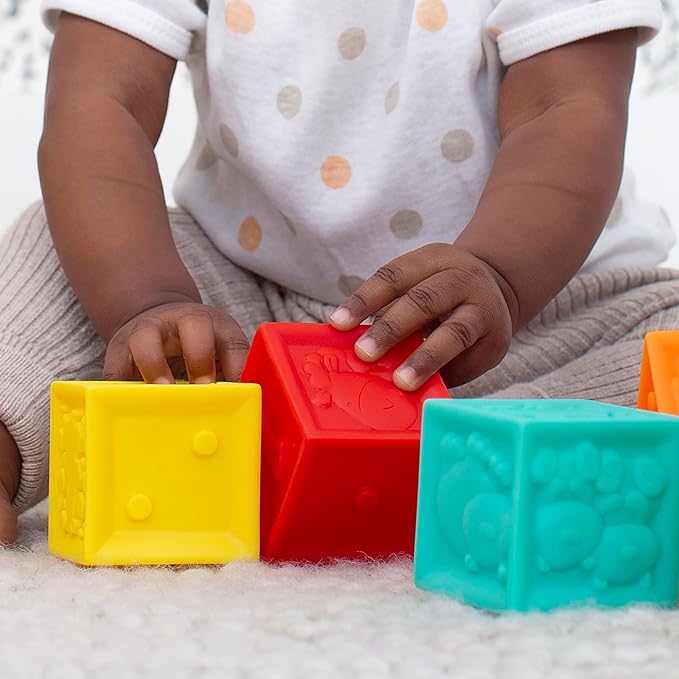 Infantino Squeeze and Stack Block Set by Blue Box Kids