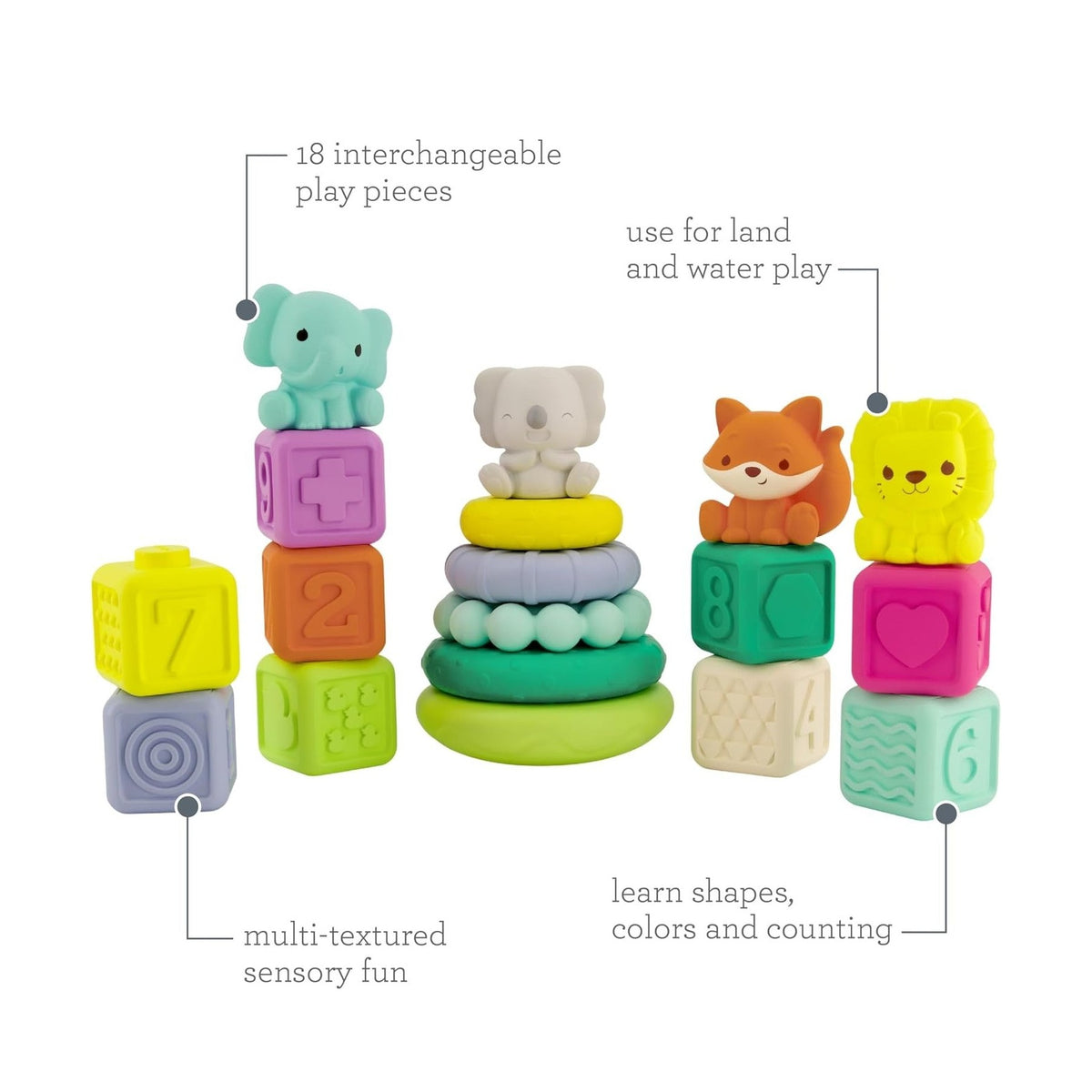 Infantino Stackables Activity Playset by Blue Box Kids