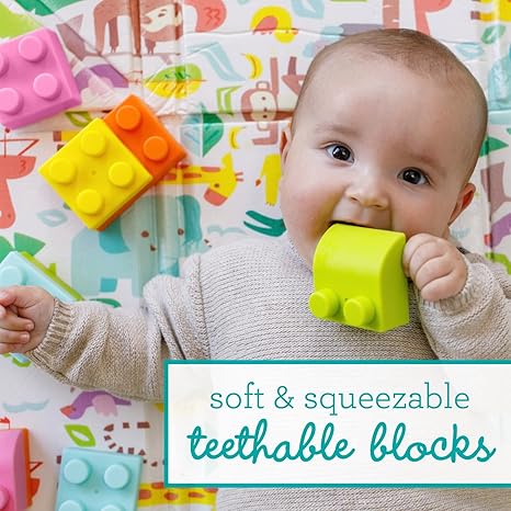 Infantino Super Soft Building Block Activity Station by Blue Box Kids