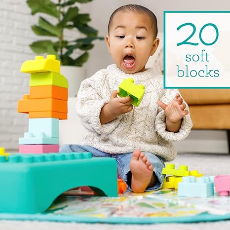 Infantino Super Soft Building Block Activity Station by Blue Box Kids