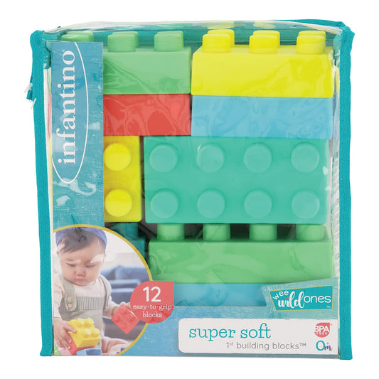 Infantino Super Soft Building Blocks by Blue Box Kids