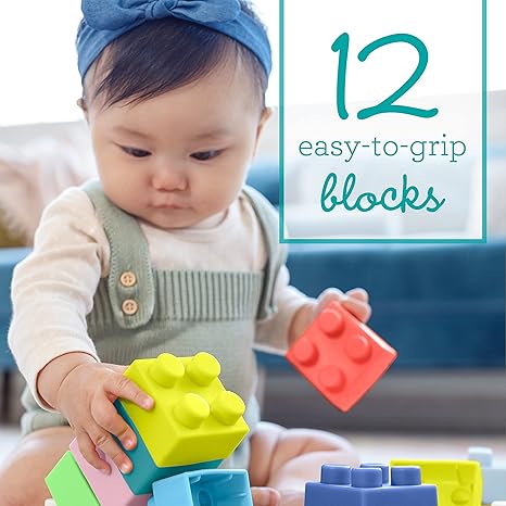 Infantino Super Soft Building Blocks by Blue Box Kids
