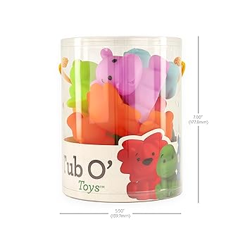 Infantino Tub O' Toys, 12 Piece Set by Blue Box Kids