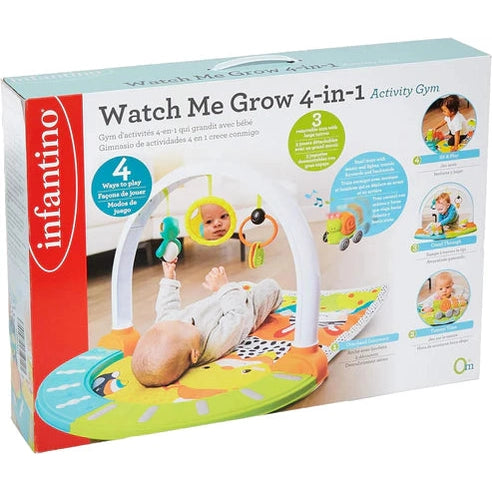 Infantino - Watch Me Grow 4-In-1 Activity Gym Playmat by Blue Box Kids