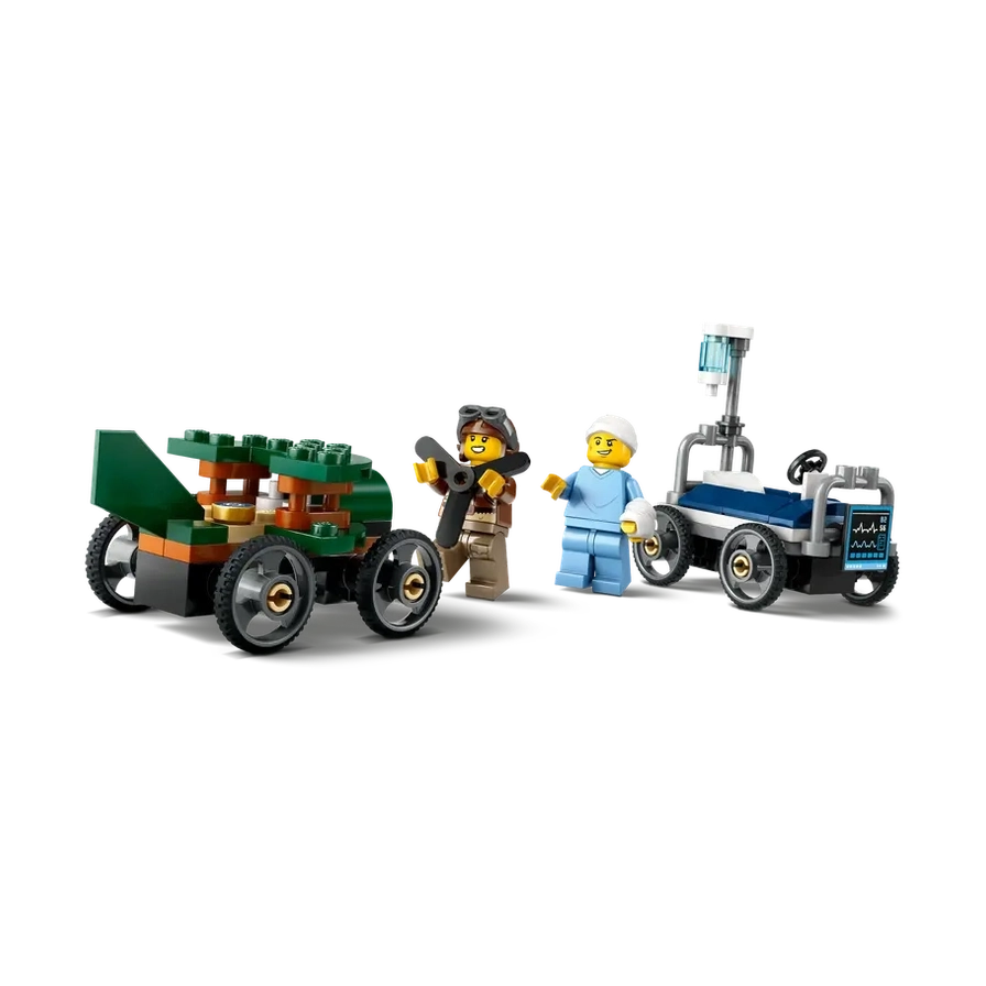 LEGO City Airplane vs. Hospital Bed Race Car Pack (60459) by LEGO