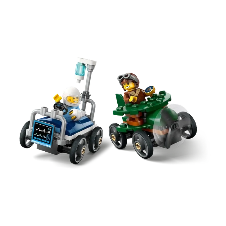 LEGO City Airplane vs. Hospital Bed Race Car Pack (60459) by LEGO