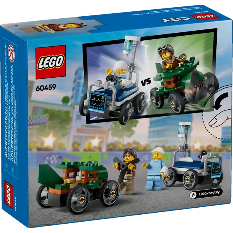 LEGO City Airplane vs. Hospital Bed Race Car Pack (60459) by LEGO