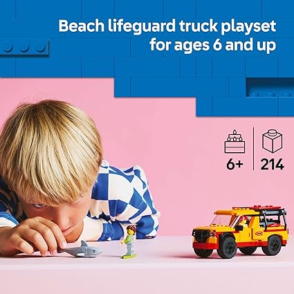 LEGO City Lifeguard Beach Rescue Truck playset (60453) by LEGO