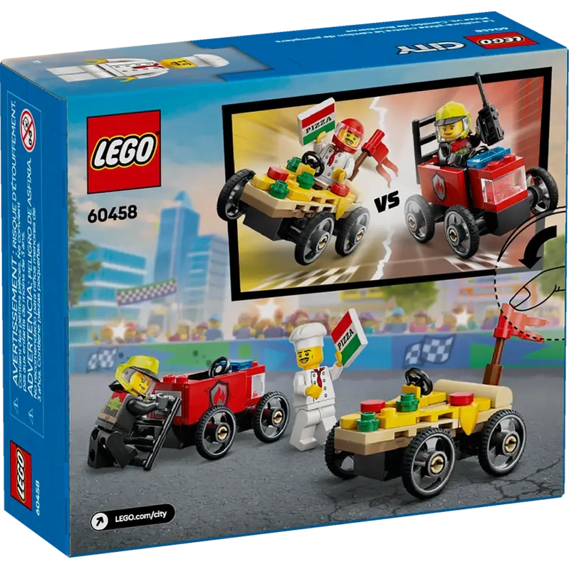 LEGO City Pizza vs. Fire Truck Race Car Pack (60458) by LEGO