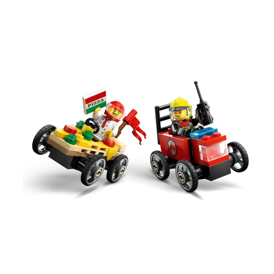 LEGO City Pizza vs. Fire Truck Race Car Pack (60458) by LEGO