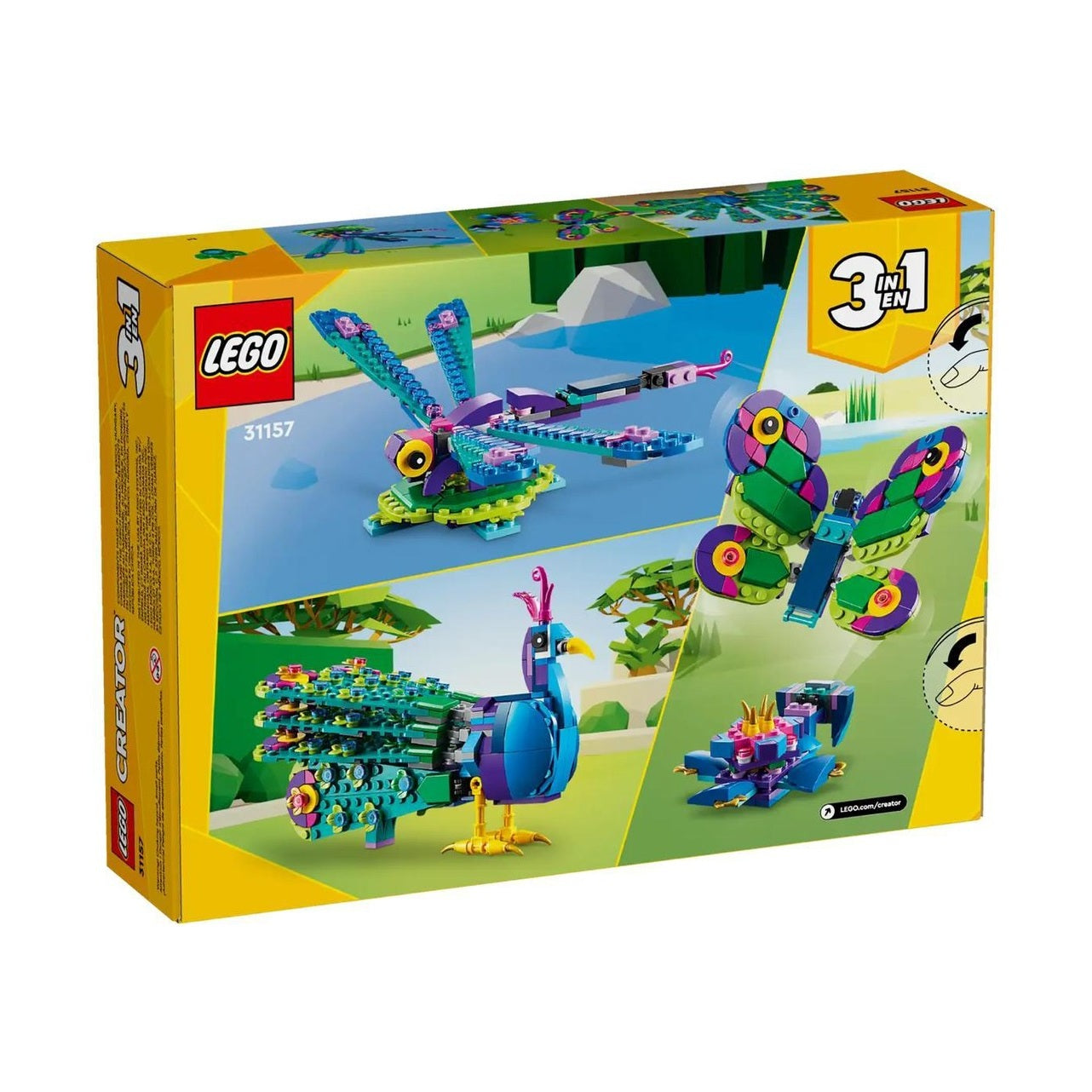 LEGO Creator 3in1 Exotic Peacock (31157) by LEGO