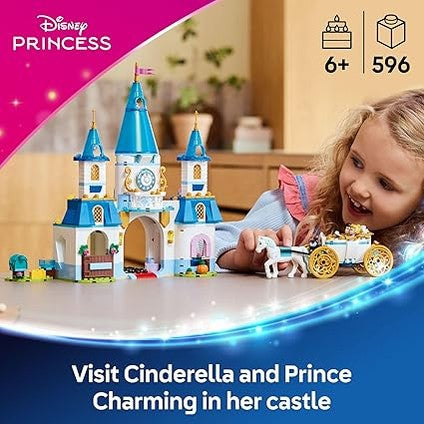LEGO Disney Princess Cinderella’s Castle &amp; Horse Carriage (43275) by LEGO