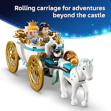LEGO Disney Princess Cinderella’s Castle &amp; Horse Carriage (43275) by LEGO