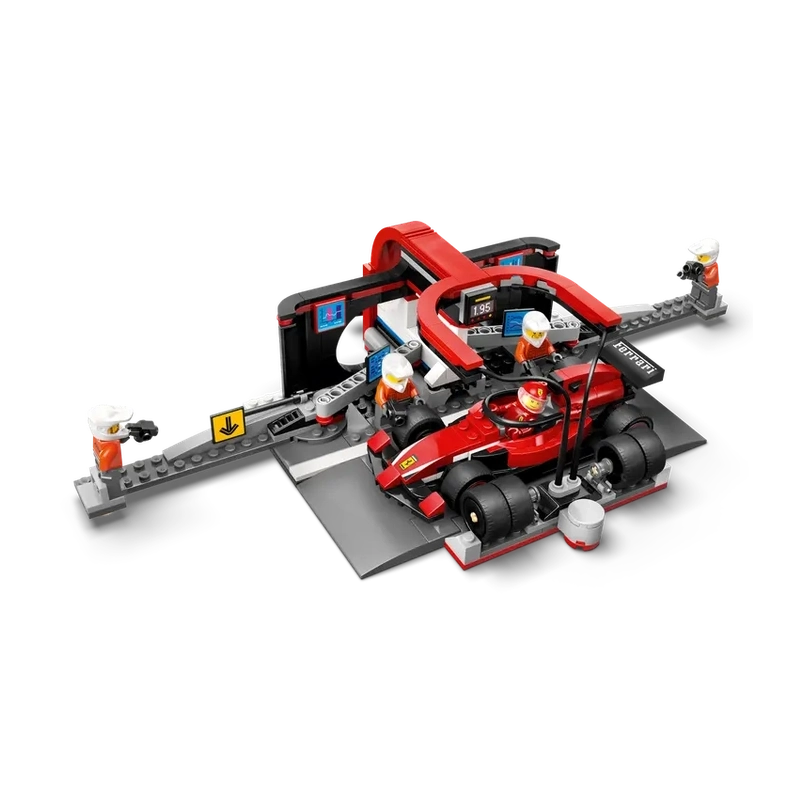 LEGO F1 Pit Stop & Pit Crew with Ferrari Car (60443) by LEGO