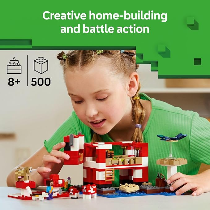 LEGO MinEcraft Mooshroom House toy (21270) by LEGO