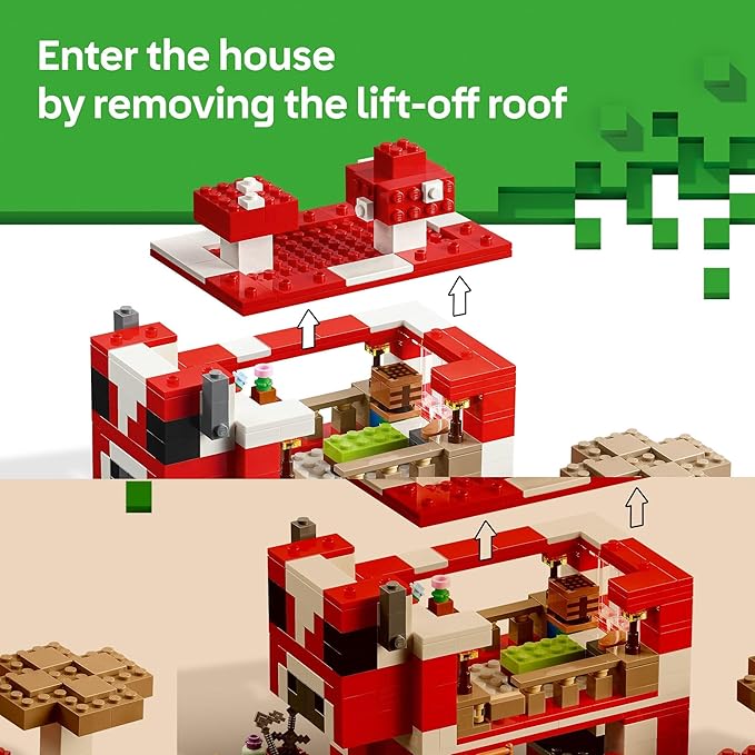 LEGO MinEcraft Mooshroom House toy (21270) by LEGO