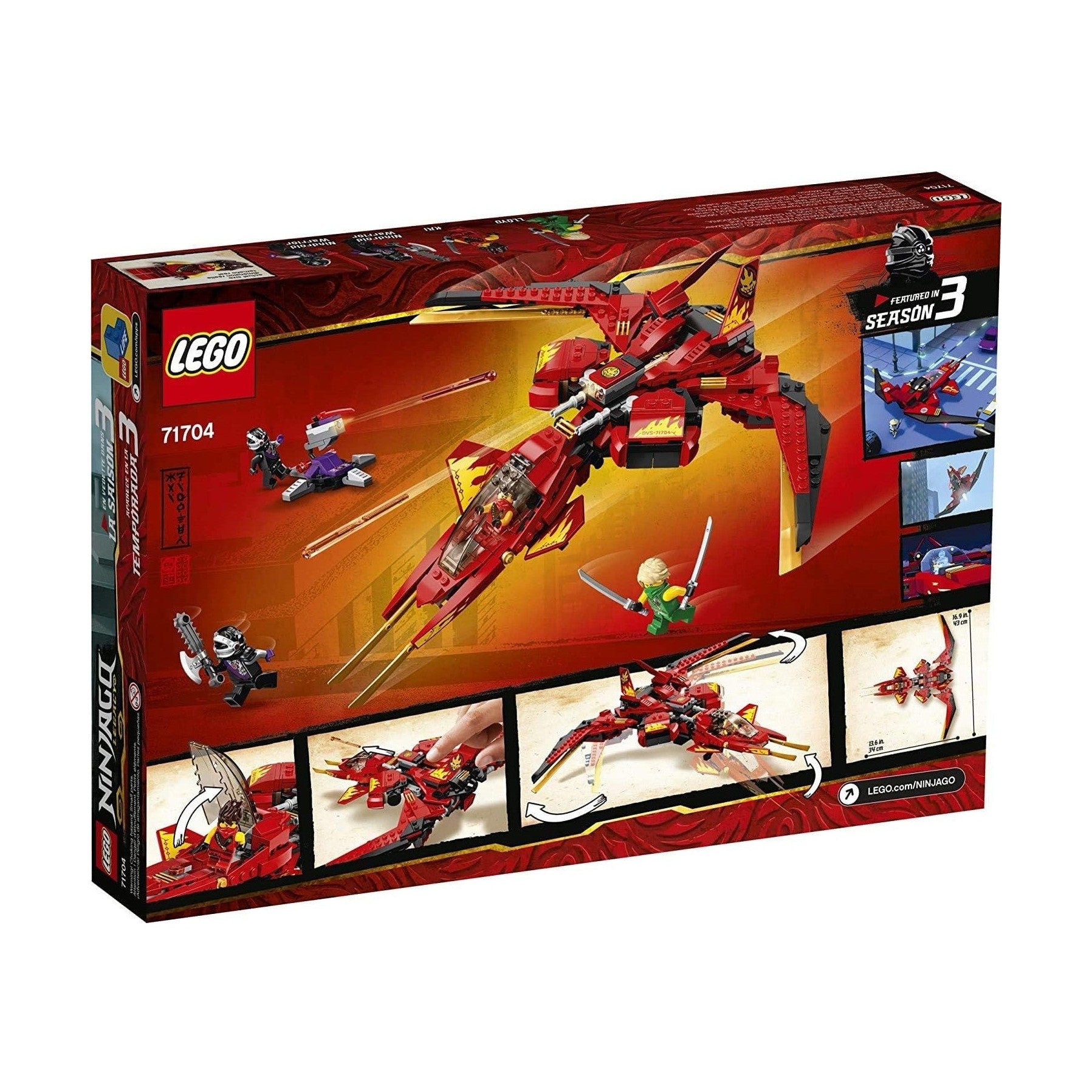 LEGO NINJAGO Legacy set featuring Kai Fighter (71704) by LEGO