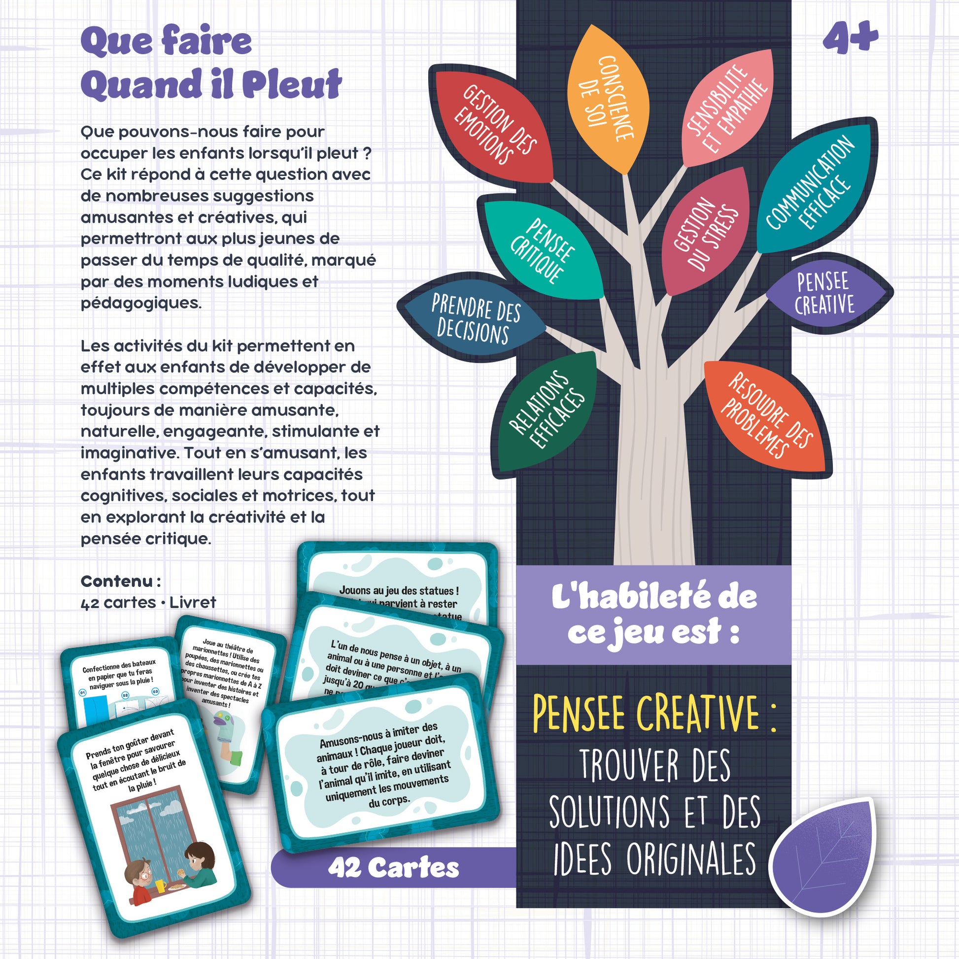 LIFESKILLS QUE FAIRE QUANT IL PLEUT by Lisciani