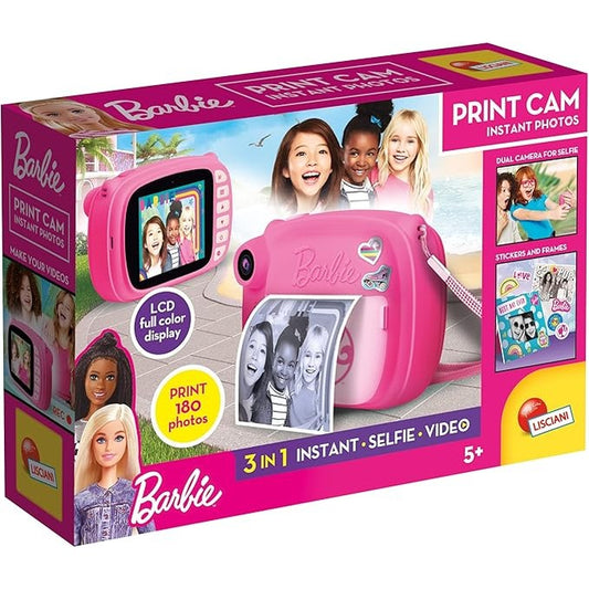 LISCIANI - BARBIE Print Cam - 3-in-1 Instant Camera by Lisciani