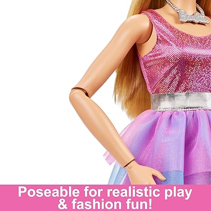 Large Barbie Doll with Blond Hair, 28 Inches Tall